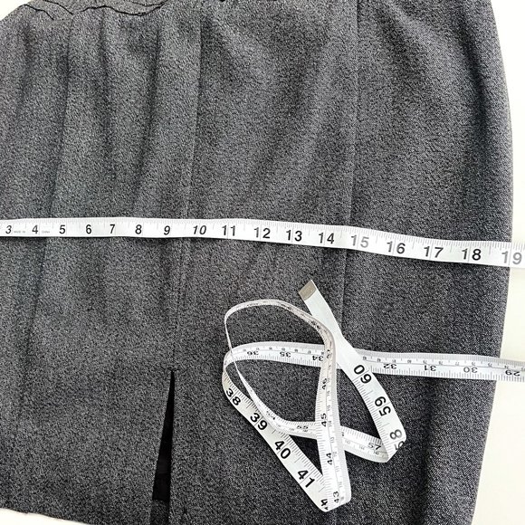 express dark grey pencil skirt w/side zip 6 - Picture 6 of 7